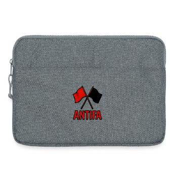 Antifa - Laptop bag 15" - heather grey - Front