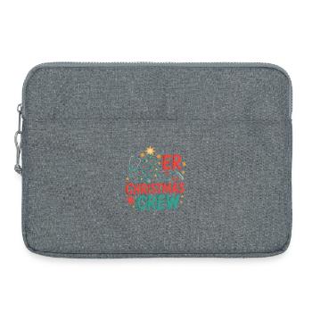 Équipe de Noël des urgences - Sacoche pour ordinateur portable 15 pouces - gris chiné - Devant