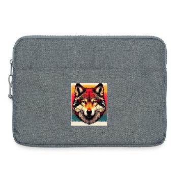 Wolf - Laptop bag 15" - heather grey - Front