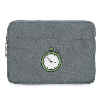 Stoppuhr - Laptoptasche 15" - Grau meliert - Vorne