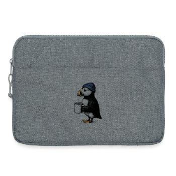 Kaffee Puffin - Laptoptasche 15" - Grau meliert - Vorne