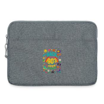 Back To The 90's Open Minded Nostalgie Vibes - Sacoche pour ordinateur portable 15 pouces - gris chiné - Devant