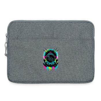 Festival de musique Audience Equalizer Vinyle Wave - Sacoche pour ordinateur portable 15 pouces - gris chiné - Devant