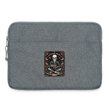 The Caffeine Oracle Skeleton Coffee Oracle - Laptop bag 15" - heather grey - Front
