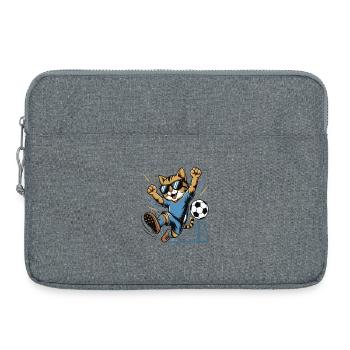 Cat Kicker Encourage dans les buts - Sacoche pour ordinateur portable 15 pouces - gris chiné - Devant