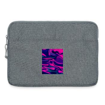 Holographic Flow - Édition Bleu Foncé Violet - Sacoche pour ordinateur portable 15 pouces - gris chiné - Devant