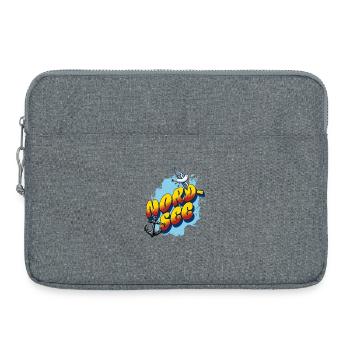 Mer du Nord | Anker et Mouette - Sacoche pour ordinateur portable 15 pouces - gris chiné - Devant