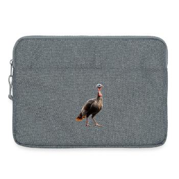 Truthahn Hühner Vogel Truthuhn Pute Fasan Turkey - Laptoptasche 15" - Grau meliert - Vorne