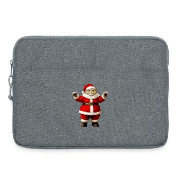 Chats Noël - Sacoche pour ordinateur portable 15 pouces - gris chiné - Devant