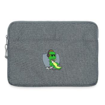 Cute Gaming Dinosaur T Rex Ramen Noodle Gift Idea - Laptop bag 15" - heather grey - Front