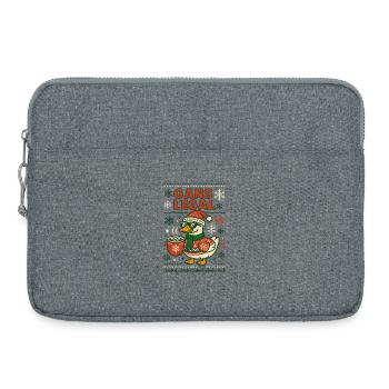 Gans Legal Weihnachtsgans Lustiger Spruch - Laptoptasche 15" - Grau meliert - Vorne