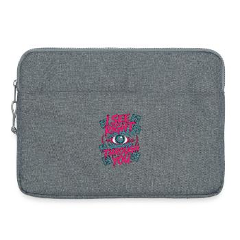 MRI Tech I See Right Through You Radiologist - Laptop bag 15" - heather grey - Front