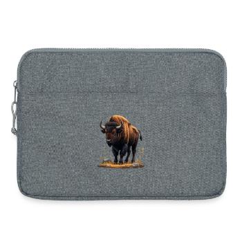 Wüstenbison im Felsental - Laptoptasche 15" - Grau meliert - Vorne