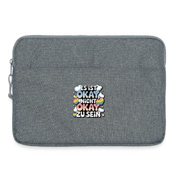  Es Ist Okay Nicht Okay Zu Sein Regenbogen Pride - Laptoptasche 15" - Grau meliert - Vorne