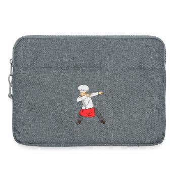 Dabbing Chef Lustiges Kochen Meister Kochküche Kochküche - Laptoptasche 15" - Grau meliert - Vorne