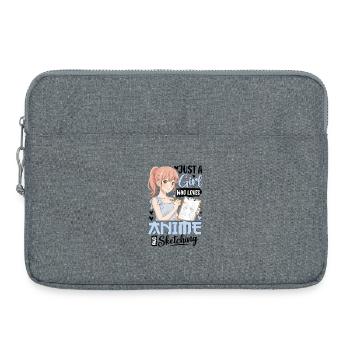 Just A Girl Who Loves Anime And Sketching - Laptop bag 15" - heather grey - Front