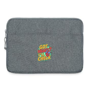 Cardiac Tech Got Heart I'll Check Cardiac Imaging - Laptoptasche 15" - Grau meliert - Vorne