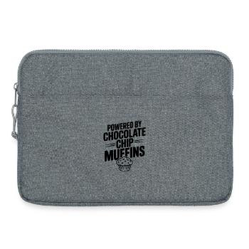 Angetrieben von Chocolate Chip Muffins - Laptoptasche 15" - Grau meliert - Vorne