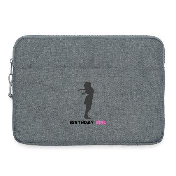 Geburtstagskind - Laptoptasche 15" - Grau meliert - Vorne