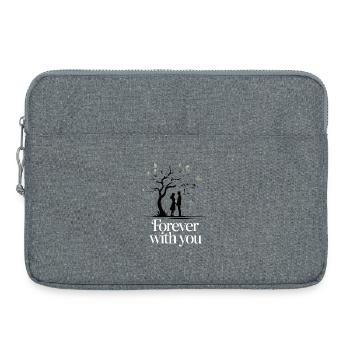 Forever with You Romance Silhouette - Laptop bag 15" - heather grey - Front