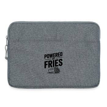 Propulsé par Fries - Sacoche pour ordinateur portable 15 pouces - gris chiné - Devant