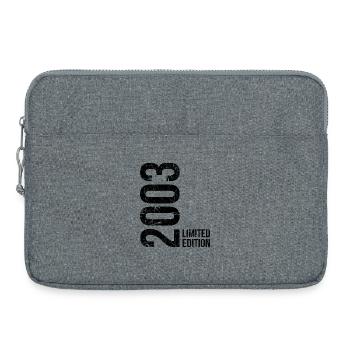23. Geburtstag Mann Frau 23 Jahre 2003 Geschenkide - Laptoptasche 15" - Grau meliert - Vorne