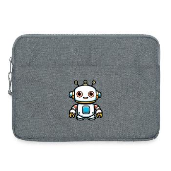 Petit dessin animé Robohero - Sacoche pour ordinateur portable 15 pouces - gris chiné - Devant