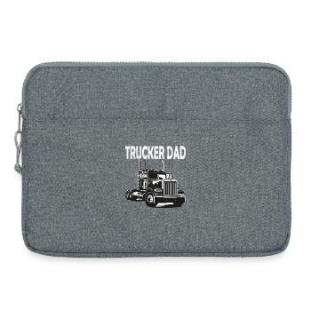Trucker Dad Truck-Print - Laptoptasche 15" - Grau meliert - Vorne