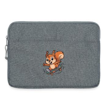 Skate-Eichhörnchen Sprinter - Laptoptasche 15" - Grau meliert - Vorne