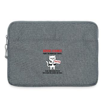 Départ collègue travail nouvel emploi bonne chance - Sacoche pour ordinateur portable 15 pouces - gris chiné - Devant