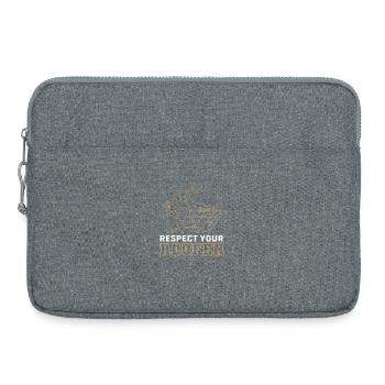 Dachdecker Handwerker Beruf Spruch - Laptoptasche 15" - Grau meliert - Vorne