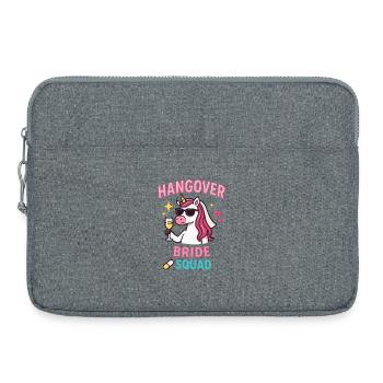 Escouade de la Mariée contre la gueule de bois, équipe de la licorne de la fête de garçon - Sacoche pour ordinateur portable 15 pouces - gris chiné - Devant