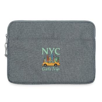 NYC Girls Trip - Laptop bag 15" - heather grey - Front