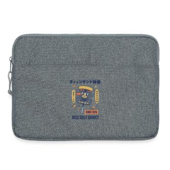Disc Golf Addict Since 1975 Funny Disc Golfer - Laptop bag 15" - heather grey - Front