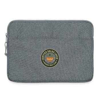 Amateur de salade - Sacoche pour ordinateur portable 15 pouces - gris chiné - Devant