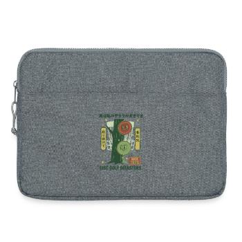 Disc Golf Disasters Since 1976 Funny Disc Golfer - Laptop bag 15" - heather grey - Front