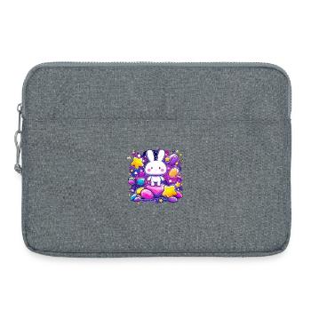 Wonder bunny in the star's nest - Laptop bag 15" - heather grey - Front