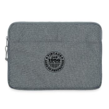 Januar 1956 | Aged to perfection | Geburtstag - Laptoptasche 15" - Grau meliert - Vorne