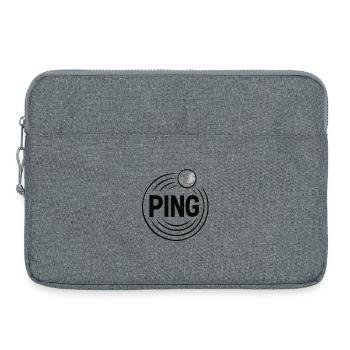 Ping Pong - Tennis de Table - Sacoche pour ordinateur portable 15 pouces - gris chiné - Devant