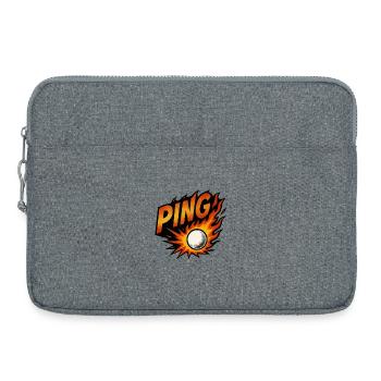 Ping Pong - Tennis de Table - Sacoche pour ordinateur portable 15 pouces - gris chiné - Devant