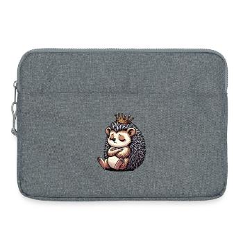 Igel Igelliebhaber Igelbesitzer Igelhalter Stachel - Laptoptasche 15" - Grau meliert - Vorne