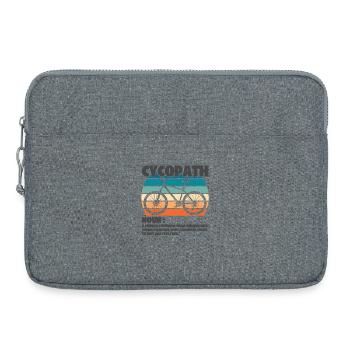 Cycopath Mountain Biking Retro Vintage - Laptop bag 15" - heather grey - Front