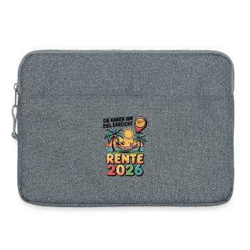Retraite des pensionnés 2026 Homme & Femme - Sacoche pour ordinateur portable 15 pouces - gris chiné - Devant