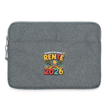 Retraite des pensionnés 2026 Homme & Femme - Sacoche pour ordinateur portable 15 pouces - gris chiné - Devant