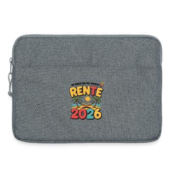 Retraite des pensionnés 2026 Homme & Femme - Sacoche pour ordinateur portable 15 pouces - gris chiné - Devant