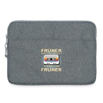 Everything was better in the past - I'm from before - Laptop bag 15" - heather grey - Front