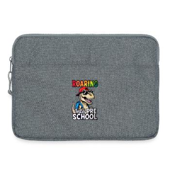 Rugir dans le dinosaure maternel : retour à l’école - Sacoche pour ordinateur portable 15 pouces - gris chiné - Devant