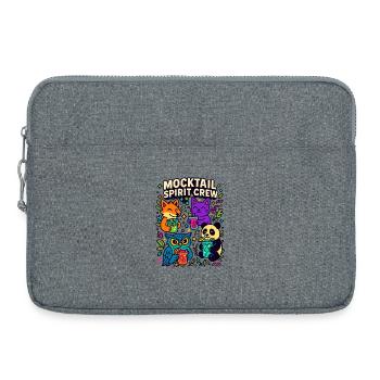mocktail spirit crew, süße tiere - Laptoptasche 15" - Grau meliert - Vorne