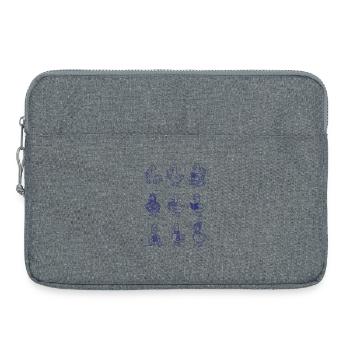 Équipe de canards au crochet drôle pour les amateurs de crochet - Sacoche pour ordinateur portable 15 pouces - gris chiné - Devant