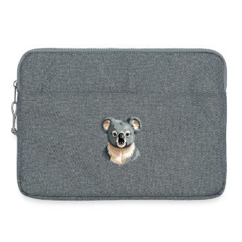 Sanfter Koala Portrait - Laptoptasche 15" - Grau meliert - Vorne